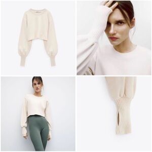 Zara Women's Soft Cream Sweater
